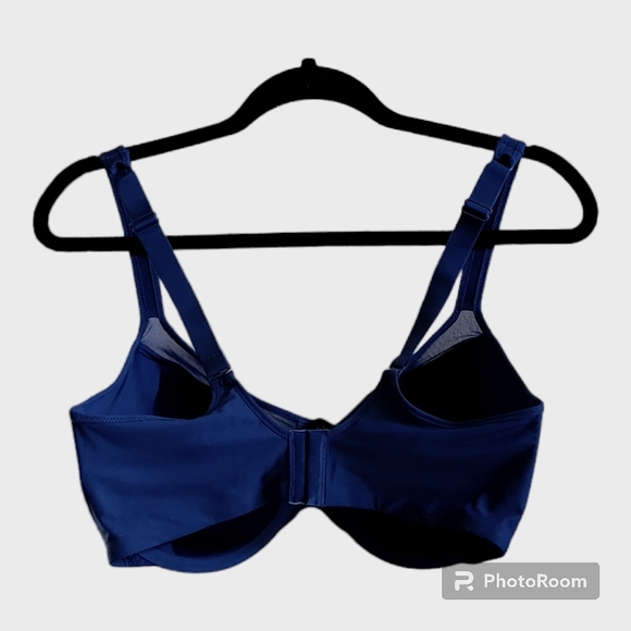 Bail Comfortlite Smoothing Bra Underwire Lightly Lined Royal Blue Sz 40DD NWOT - Picture 2 of 13